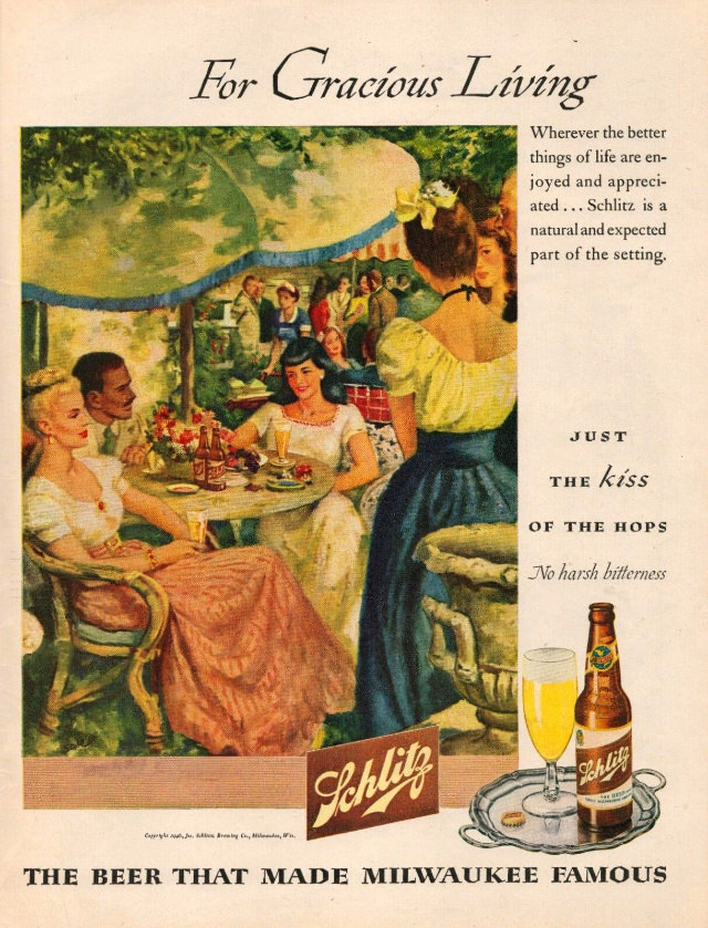 Interesting Story and Vintage Ads of Schlitz Beer from the 1950s and 1960s