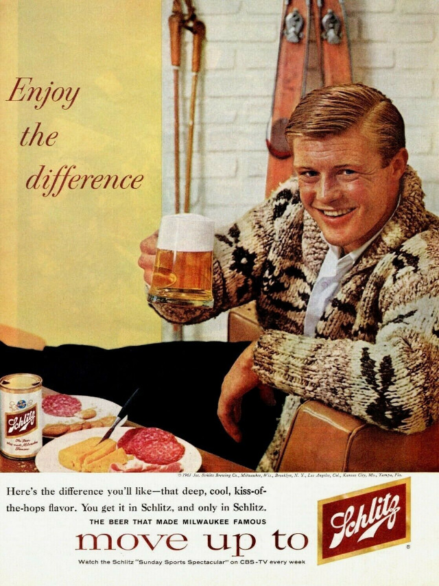 Interesting Story and Vintage Ads of Schlitz Beer from the 1950s and 1960s