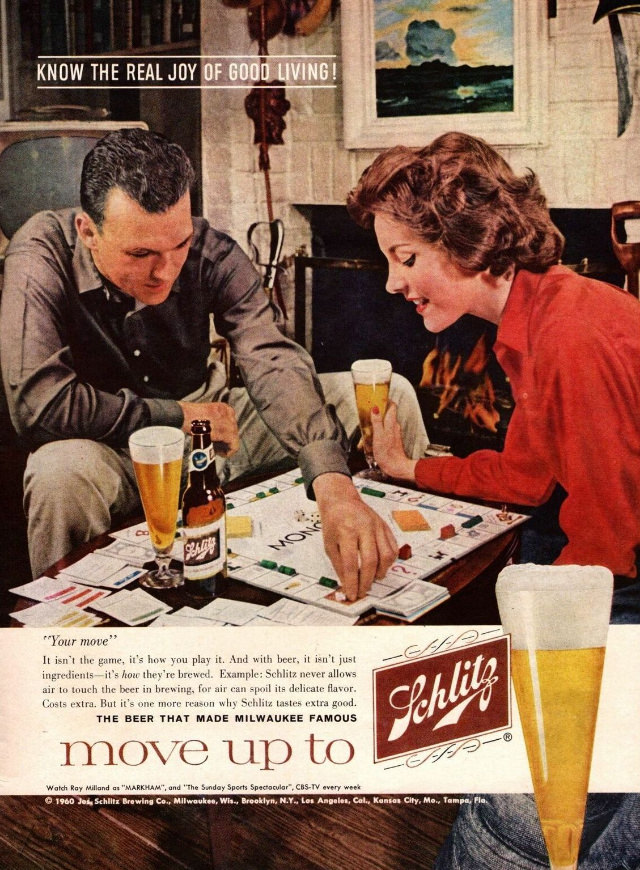 Interesting Story and Vintage Ads of Schlitz Beer from the 1950s and 1960s