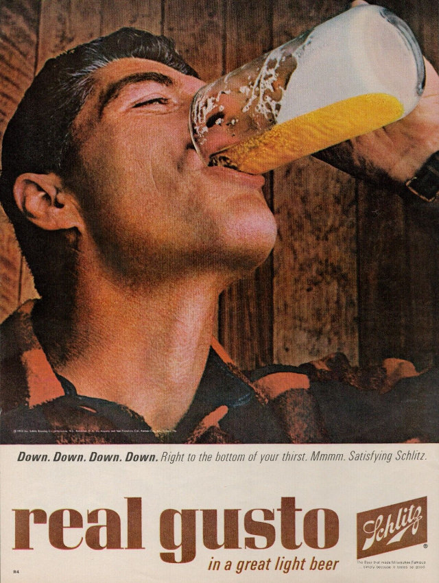 Interesting Story and Vintage Ads of Schlitz Beer from the 1950s and 1960s