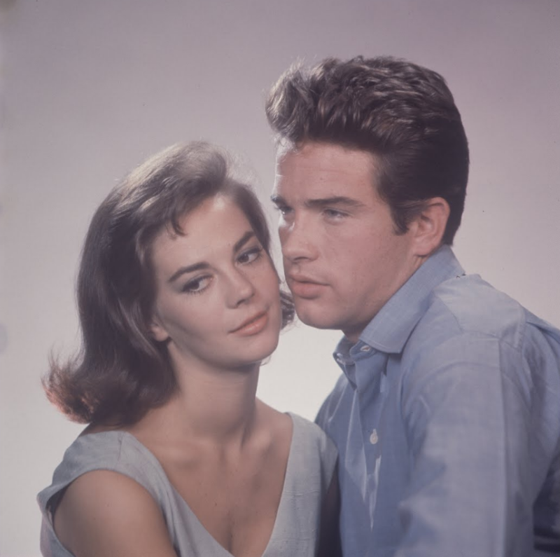 Natalie Wood and Warren Beatty during the Filming of 'Splendor in the Grass' (1961)