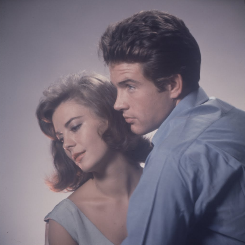 Natalie Wood and Warren Beatty during the Filming of 'Splendor in the Grass' (1961)