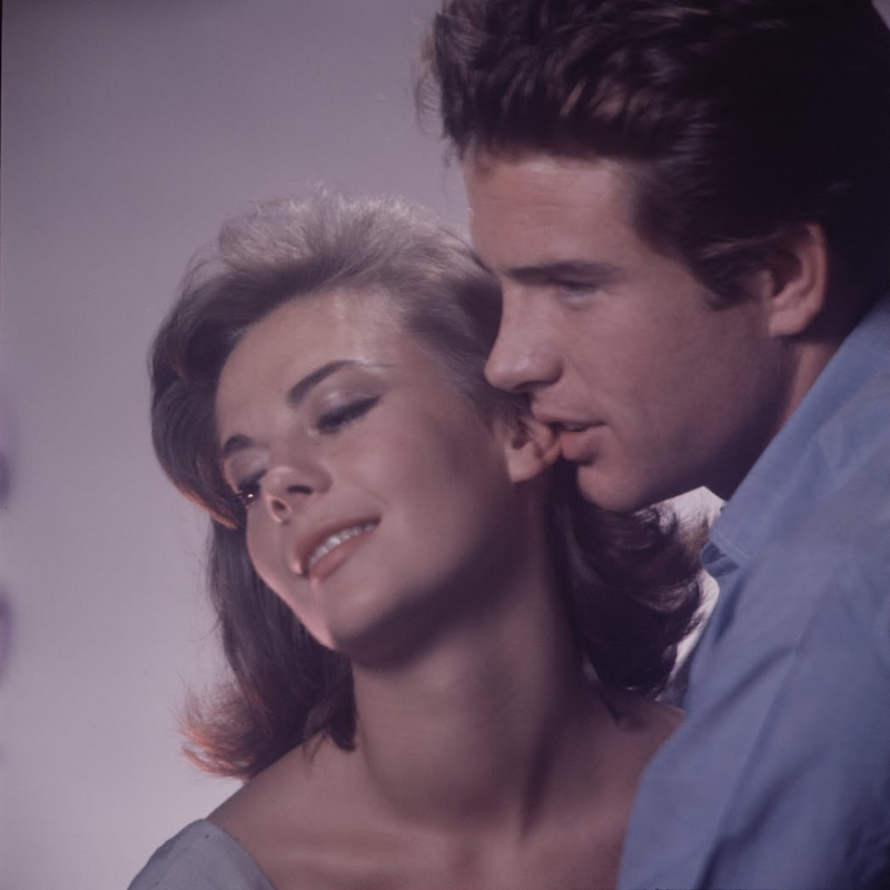 Natalie Wood and Warren Beatty during the Filming of 'Splendor in the Grass' (1961)