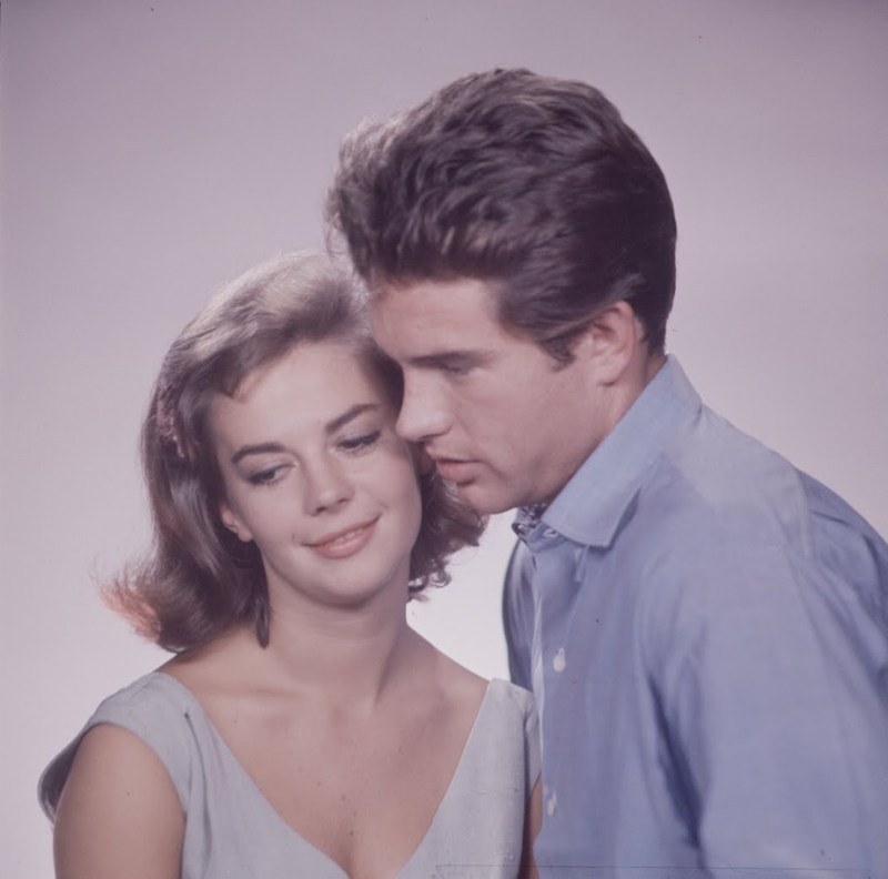 Natalie Wood and Warren Beatty during the Filming of 'Splendor in the Grass' (1961)