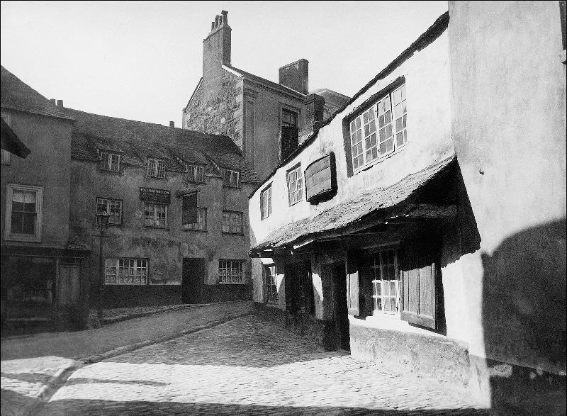 A view of the market place, St. Ives, Cornwall