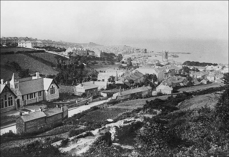 A view of the town from Park Avenue, St. Ives, Cornwall