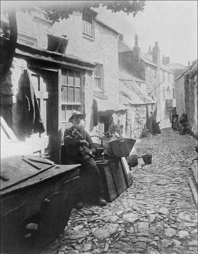 The "Pudding Bag Lane" (Capel Court), St. Ives, Cornwall