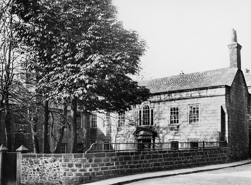 The old manor house of the Stephens family located in Tregenna Place. It was also the shipping office of the Hain Steamship company at one time, St. Ives, Cornwall