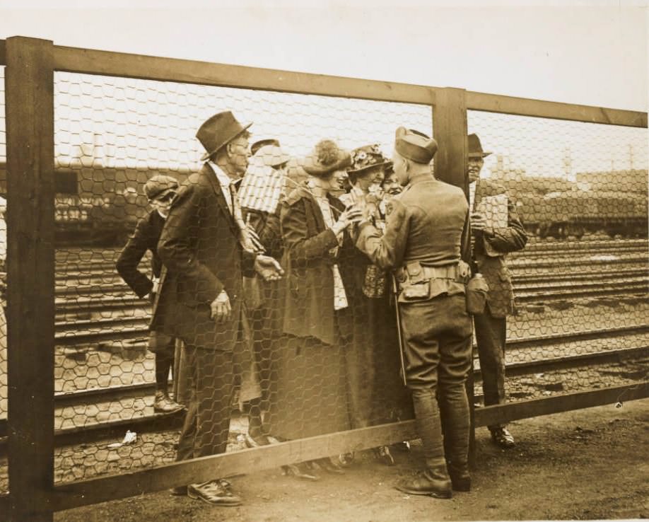 Return of the 110th Supply Train to St. Louis in 1920s