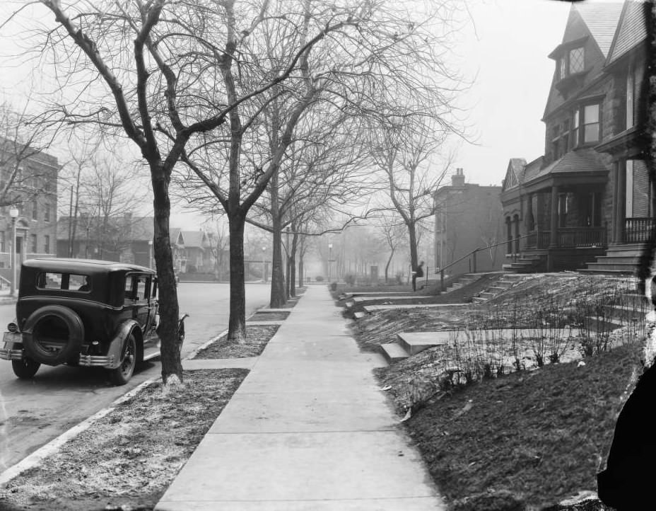 Homes on the 4800 block of Fountain Avenue in St. Louis in 1925