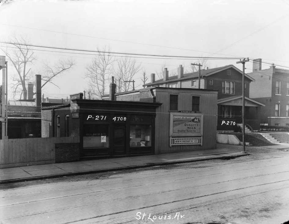 Joseph H. Bastian & Co. Plumbers business and homes in St. Louis in 1925