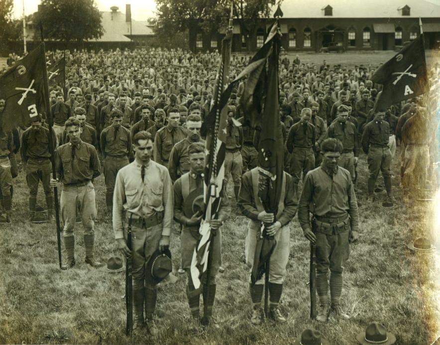 Soldiers saluting in honor of those who have been lost.