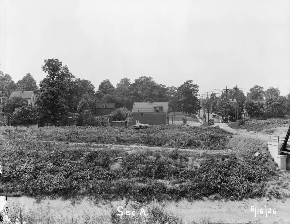 River des Peres sewerage & drainage works project. Section A was the 3-mile stretch between Lindenwood Ave. & Southwest Ave, 1926