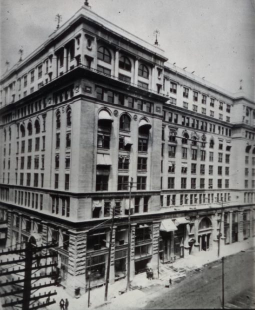 The Century Theater building at Ninth and Olive, opened in 1896.