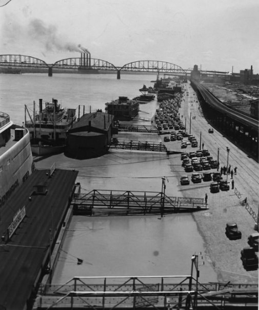 The Mississippi, at St. Louis, 1940
