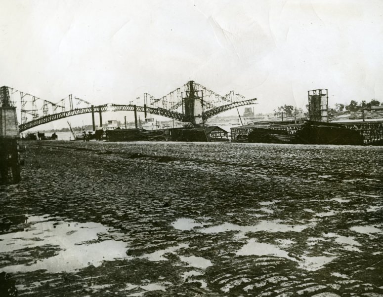 The Progress of Eads Bridge, 1949