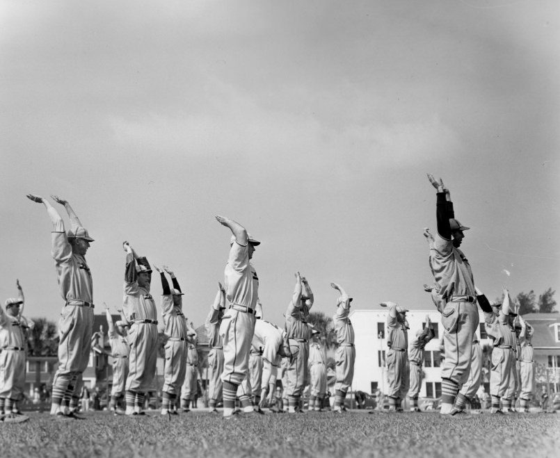 Cardinals Exercising, 1940