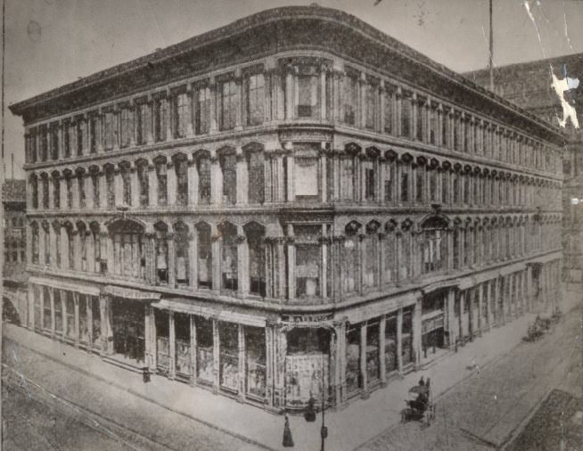 The Julia Building, former site of William Barr Dry Goods Company, 1949.