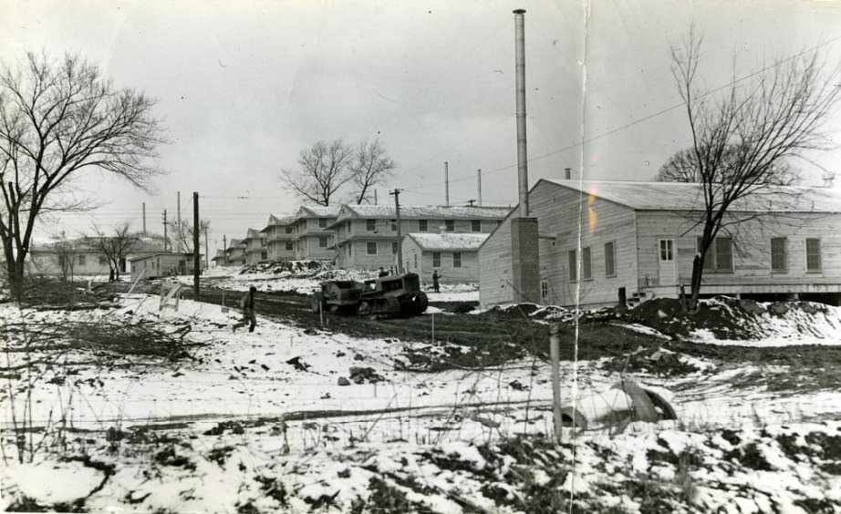 Remodeled Jefferson Barracks as stop-over site, 1941.