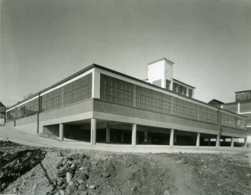 Built In 176 Working Hours, 1953. This new addition for the Alligator Company at 4153 Bingham ave. was completed a month from the date it was started.