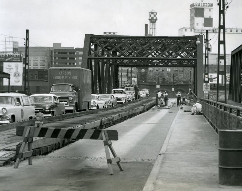 MacArthur Bridge Work, 1958