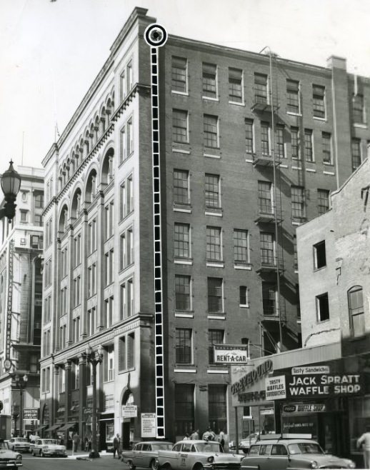 Board of Education Building-Cornice Falls, 1958