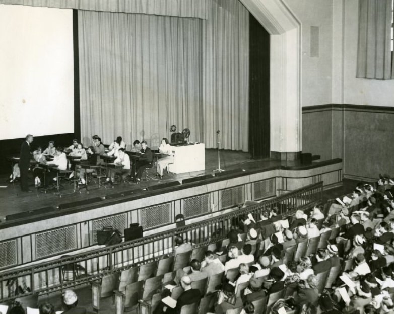 Board of Education Building-Audio-Visual Demonstration, 1951