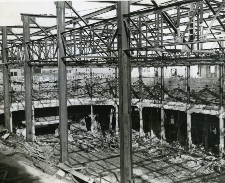Ruins of St. Louis Coliseum, 1950