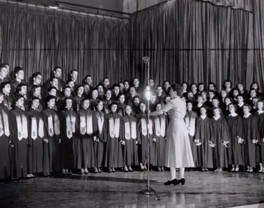 Beaumont High School's 85-Voice Choir, 1953