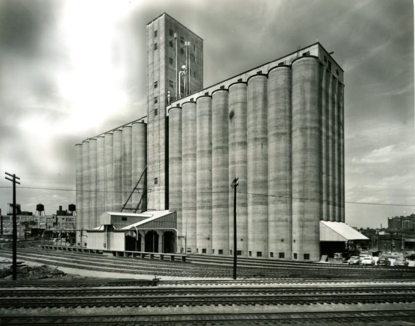 Completed Elam Elevator, 1954