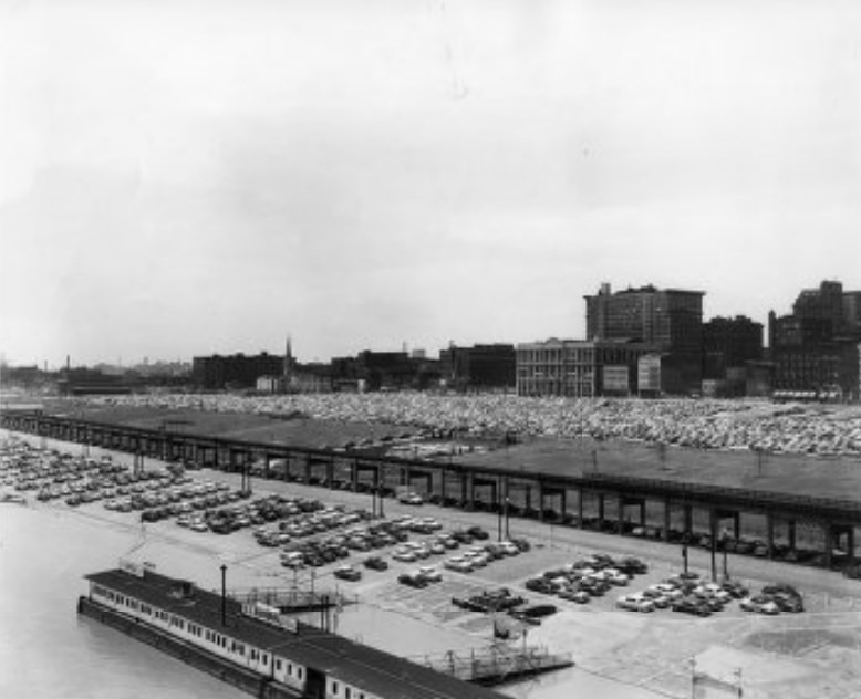 Riverfront Old Pix Scenic View, 1953