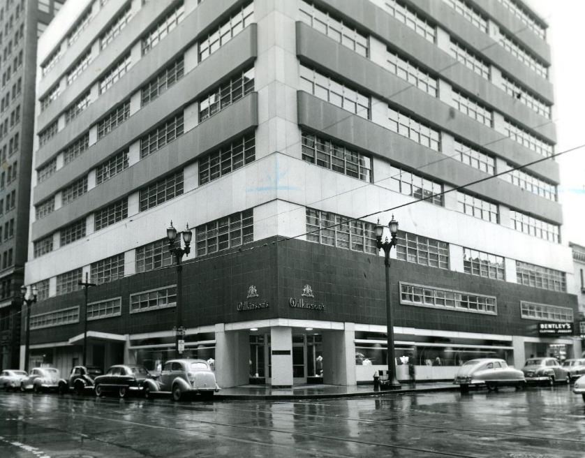 A close shot of Wilkinson's building, 1951