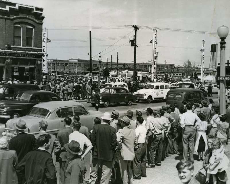 Scene of the Wild Gun Battle, 1953