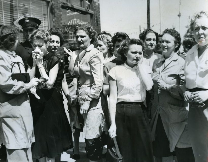 Southwest Bank Employees and Customers, 1953