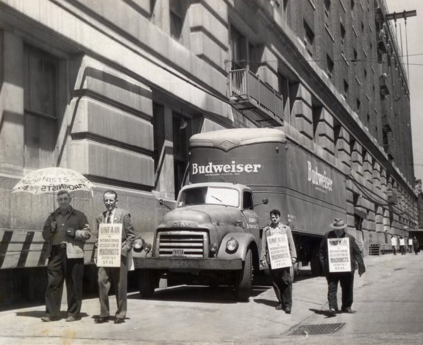 Anheuser-Busch Brewery - Machinist Union Picket, 1952