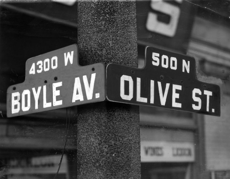 Boyle Avenue and Olive Street, 1959