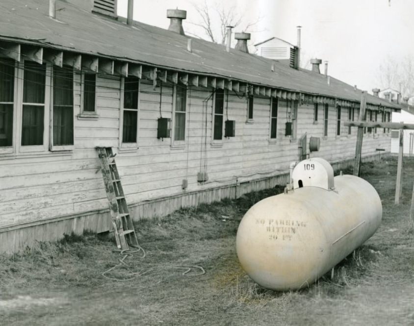 Fire Hazard at Jefferson Barracks, 1956