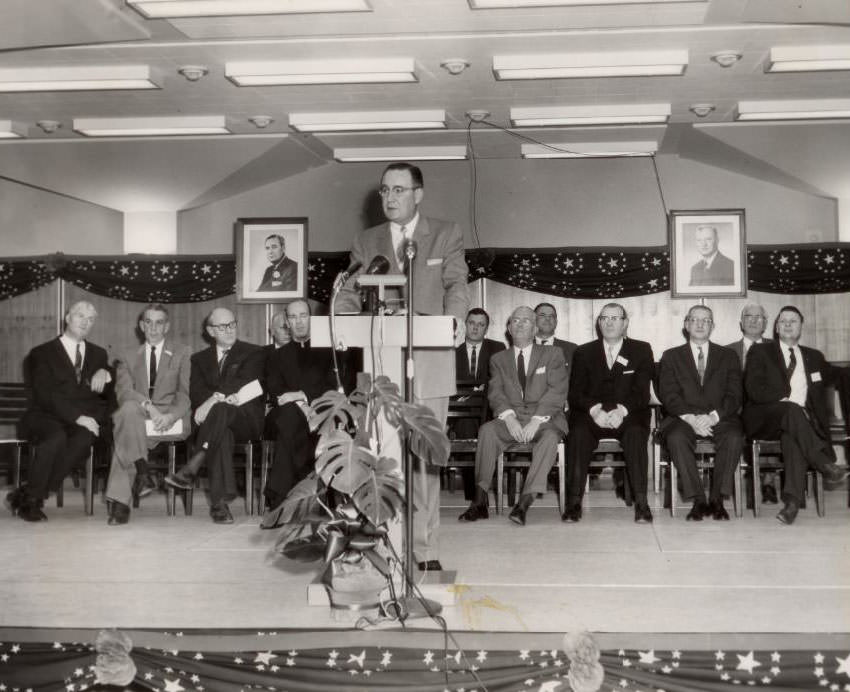 Dedication Ceremony for New Employment Security Building, 1960
