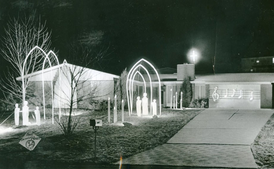 Holiday Lighting Contest Winners, 1967