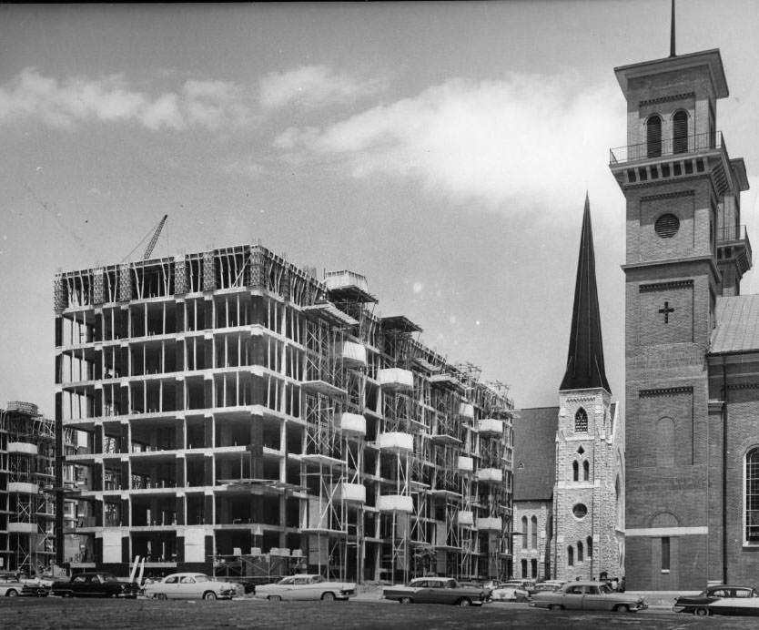 Plaza Apartments - Progress continues, 1960