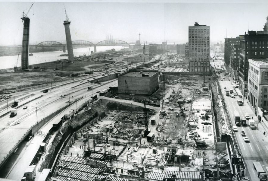 Mansion House Apartments Construction, 1960