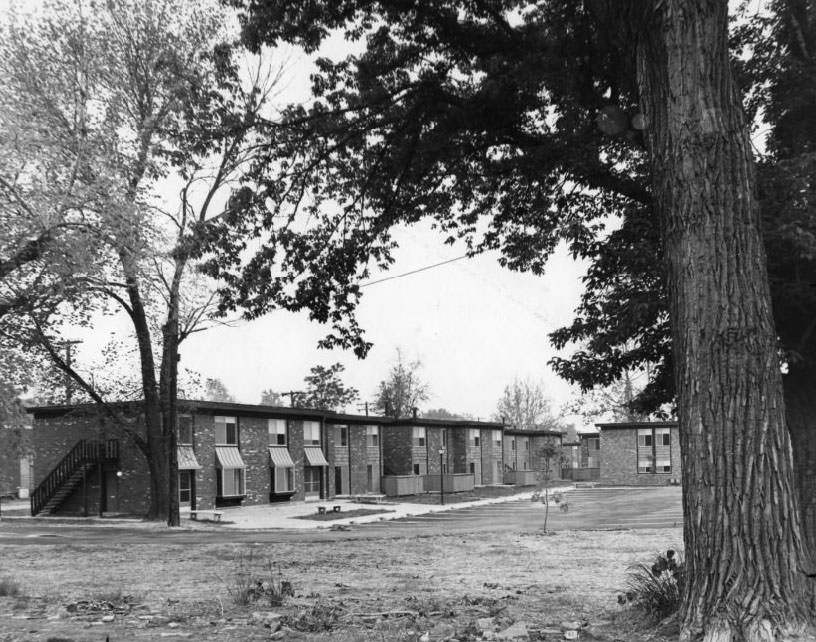 Alpha Garden Apartments at Hodiamont and Etzel avenues, 1960