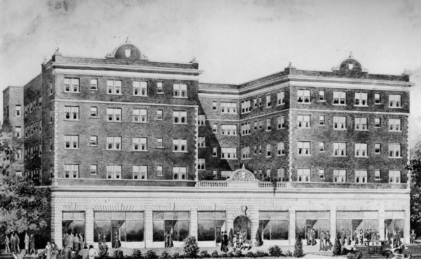Waldorf Plaza Apartments, at 4011 Delmar bl. containing 100 apartments 1960