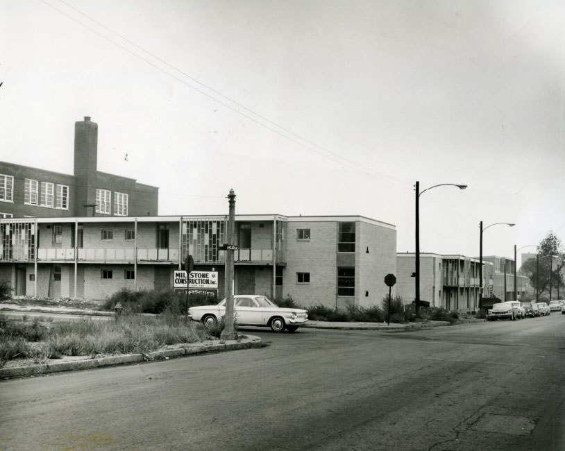 University Heights Apartments - Approaching completion, 1960