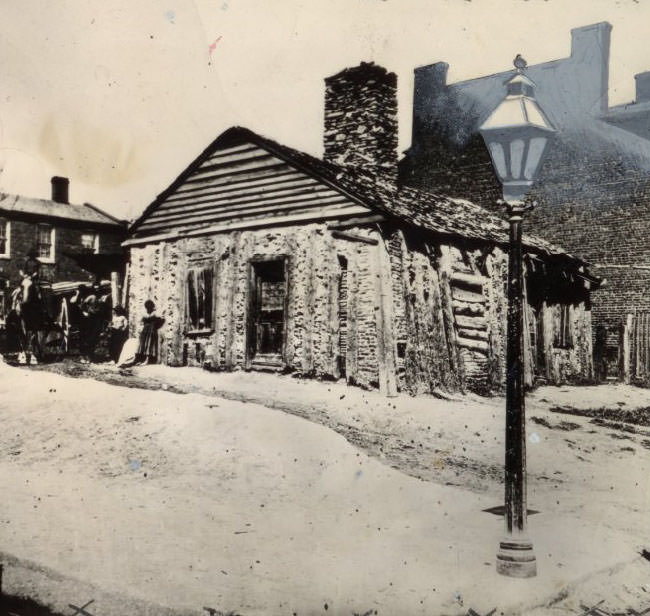 Tradition claims this structure, erected at Third and Plum in the 1770s, to be St. Louis' first Court House under United States rule after 1804.