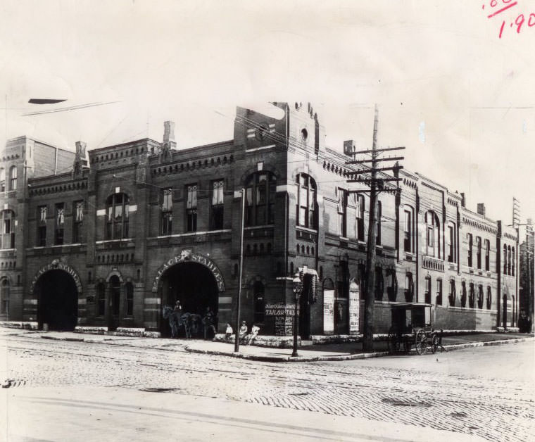 Palace Stables of 1880s at 2938 Olive. Most stables ignored threat of the horseless carriage, 1960