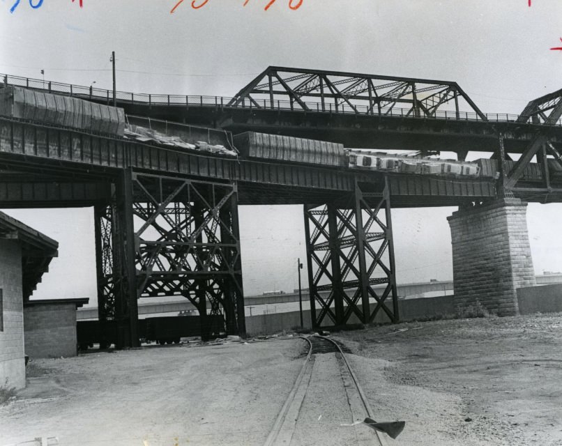 Train Derailment on the MacArthur Bridge, 1973
