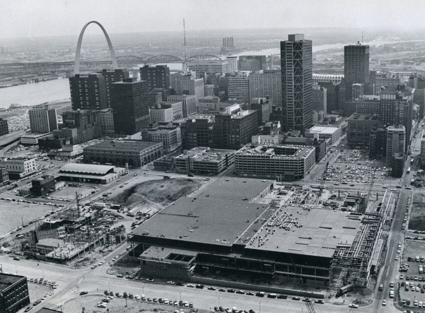 Aerial Photo of Convention Center, 1976