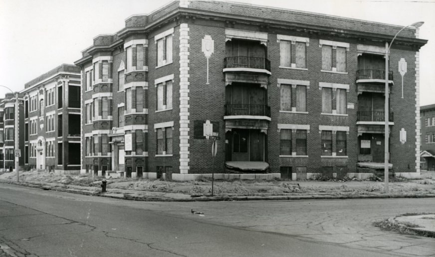 A Building At The Corner Of Etzel and Temple, 1970