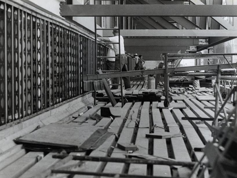 Convention Center Construction and Workers, 1976